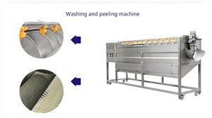 غسالة فرشاة بطاطا